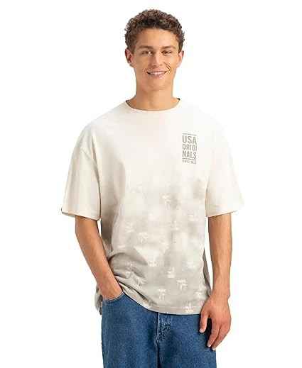 Jockey US81 Men's Super Combed Cotton Rich Graphic Printed Oversized T-Shirt